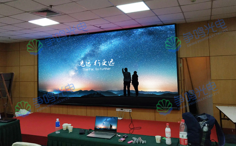 張家某企業單(dān)位室内P3全彩LED顯(xiǎn)示屏項目